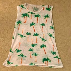 teen palm tree tank top